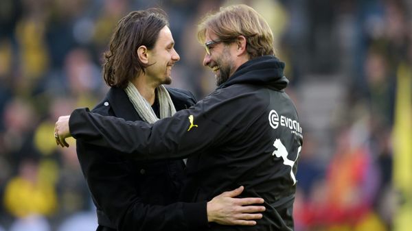 Neven Subotic (l.) mit Jürgen Klopp 2014