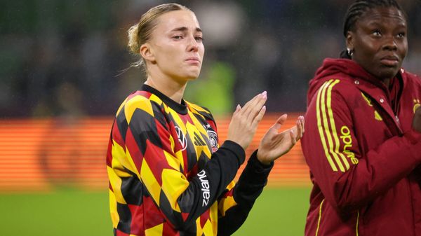 Laura Freigang nach dem Japan-Spiel in Bremen