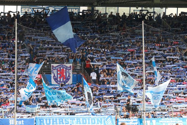 VfL Bochum 1848 vs. SpVgg Greuther Fuerth, Fussball, 2. Bundesliga, 5. Spieltag, Spielzeit 2026 2027, 12.09.2026,.VfL Bochum fans VfL Bochum 1848 vs. SpVgg Greuther Fuerth, Fussball, 2. Bund