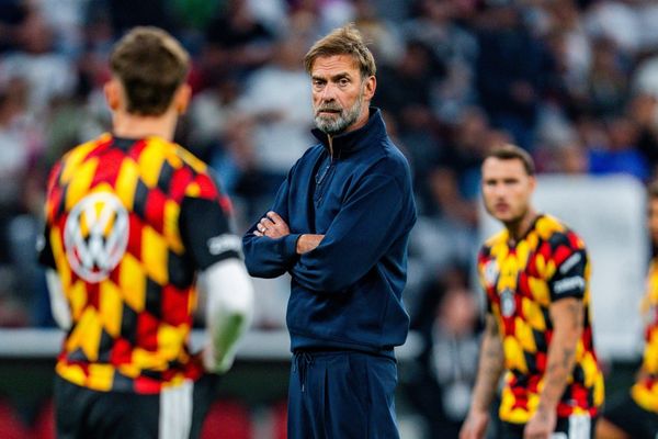 Nations League, Gruppe A, 3. Spieltag, Deutschland vs. Serbien am 01.10.2026 in der Allianz Arena in München Jürgen Klopp (Deutschland) Florian Wirtz (Deutschland) *** Nations League, Group 