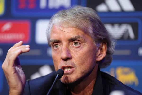 2026 27 UEFA Nations League football match between France and Italy Roberto Mancini Head Coach of Italy during the 2026 27 UEFA Nations League football match between France and Italy on Octo