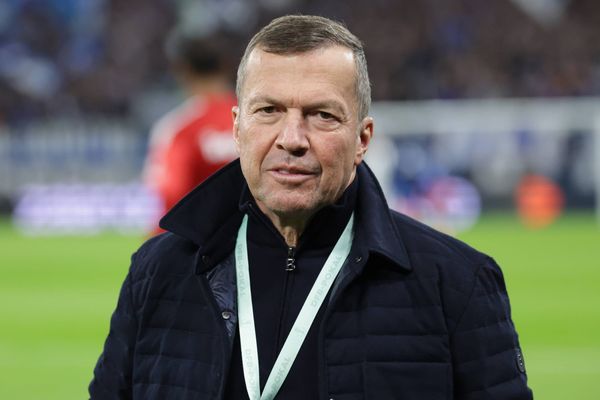2026.10.27 xfsx DFB-Pokal zweite Runde, Saison 2026 2027 Hamburger SV - Eintracht Frankfurt v.l. Lothar Mattaeus (DFL DFB regulations prohibit any use of photographs as image sequences and o