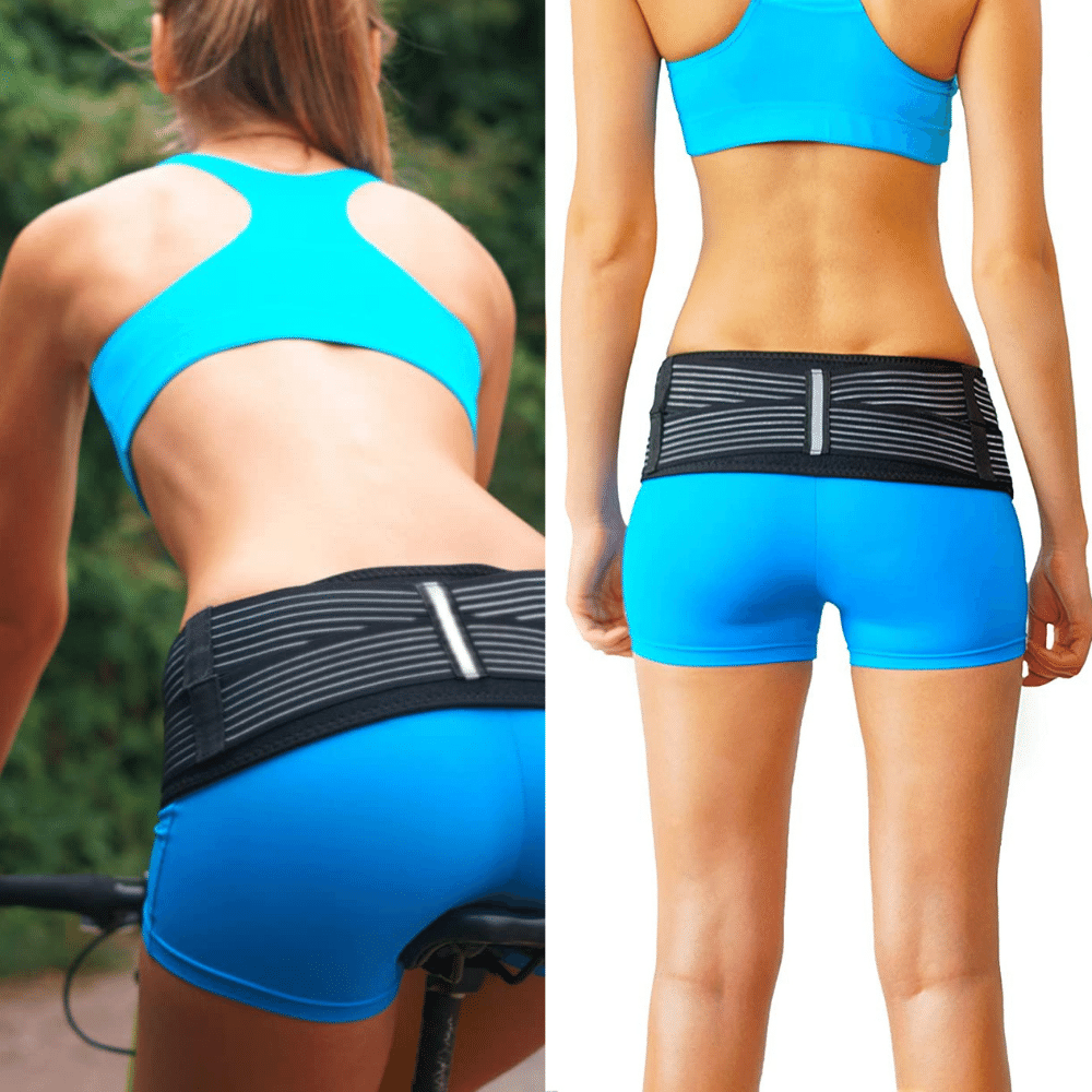 Typical postion of a sacroiliac belt