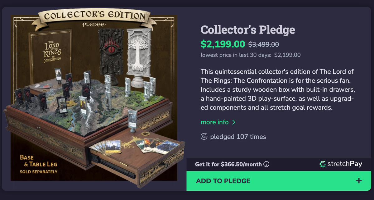 The $2,000+ Collector’s Pledge for Lord of the Rings: The Confrontation — Is There Such a Thing as “Too High” for a Board Game?
