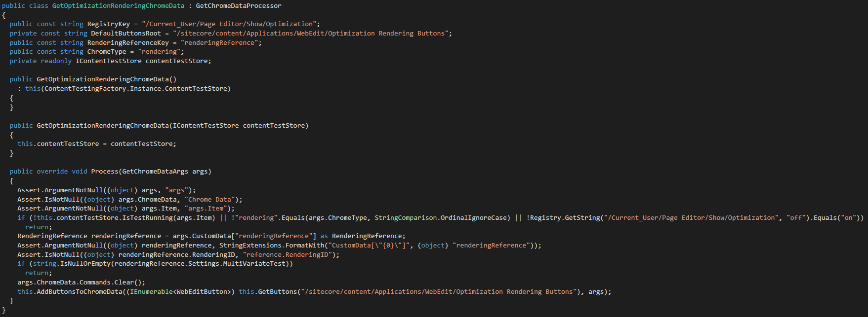 Decompiled Sitecore code