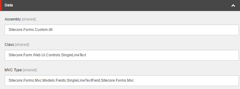 Field type template data image