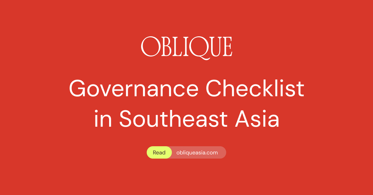 Southeast Asian investors now underwrite governance before they price growth.