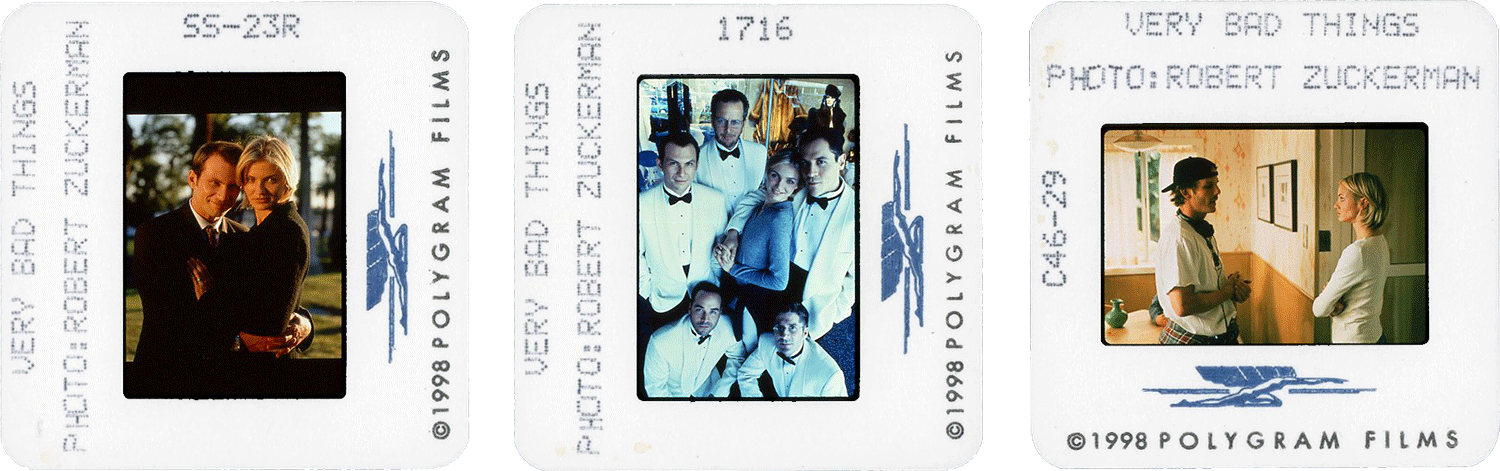 VERY BAD THINGS slides; courtesy of Polygram Films, Photos by Robert Zuckerman.