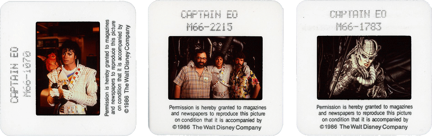 CAPTAIN EO slides; courtesy of The Walt Disney Company.