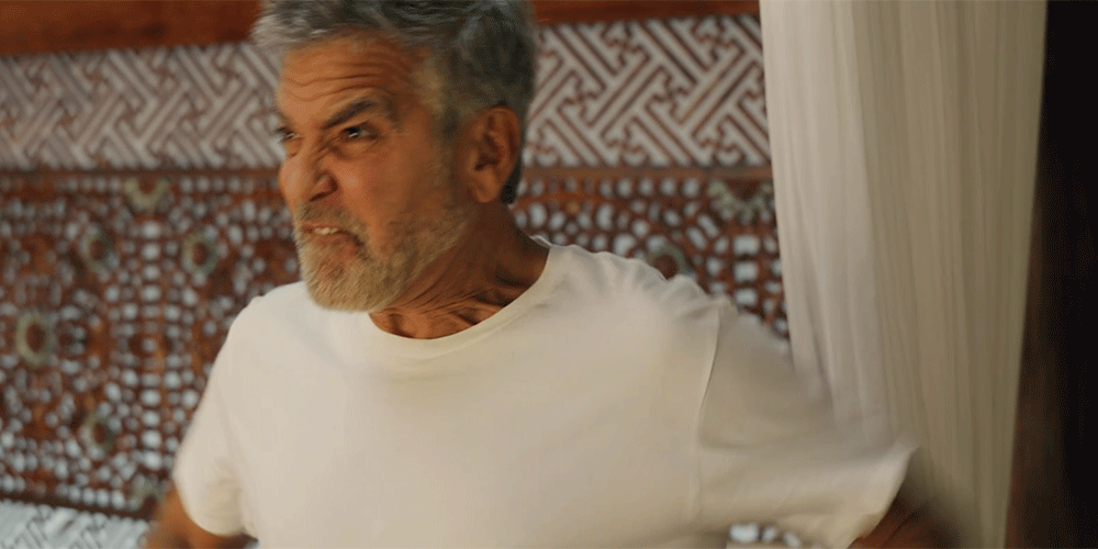 George Clooney saying the f-word in TICKET TO PARADISE.