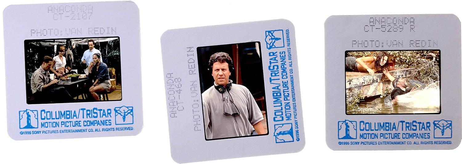 ANACONDA slides; courtesy of Columbia/TriStar, photos by Van Redin.