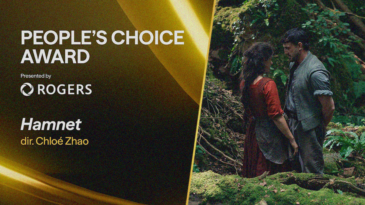 TIFF image for the 2025 People's Choice Award presented by Rogers winner Hamnet dir. Chloé Zhao.
