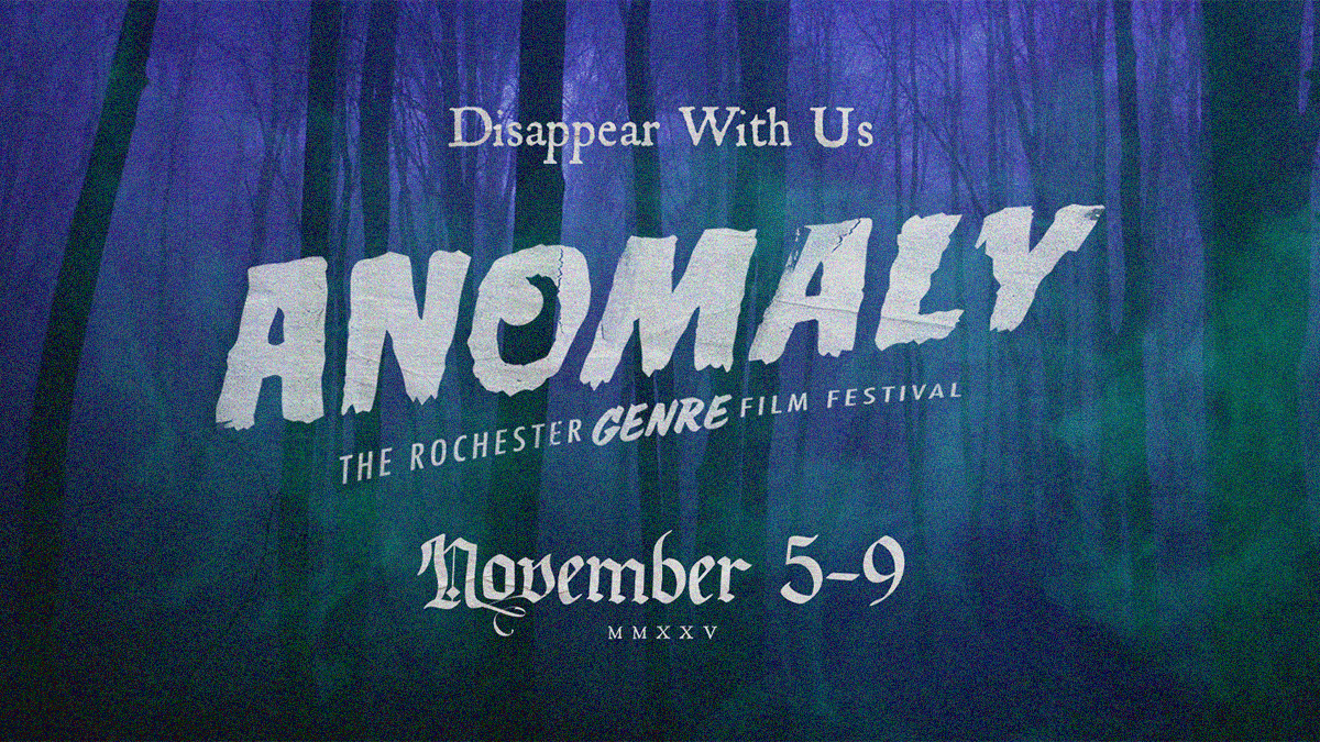 Anomaly festival branding for 2025 with the text: "Disappear with us. November 5-9."