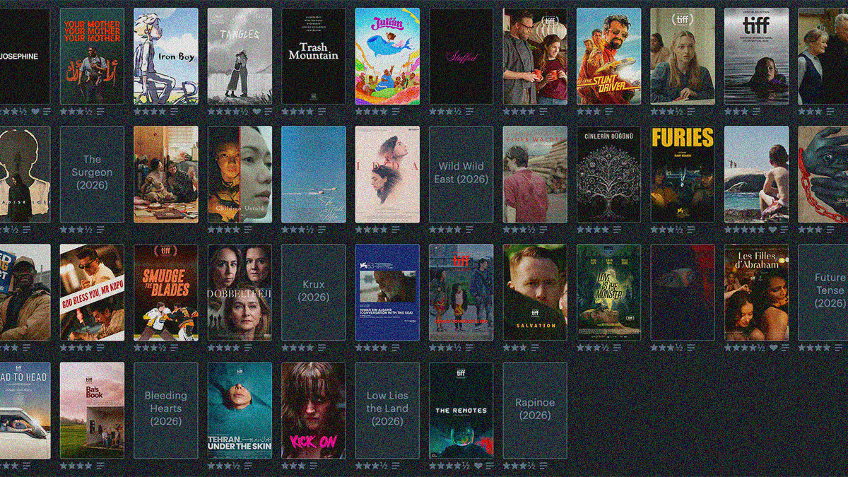 Letterboxd tag grid of posters for the films I've seen at TIFF