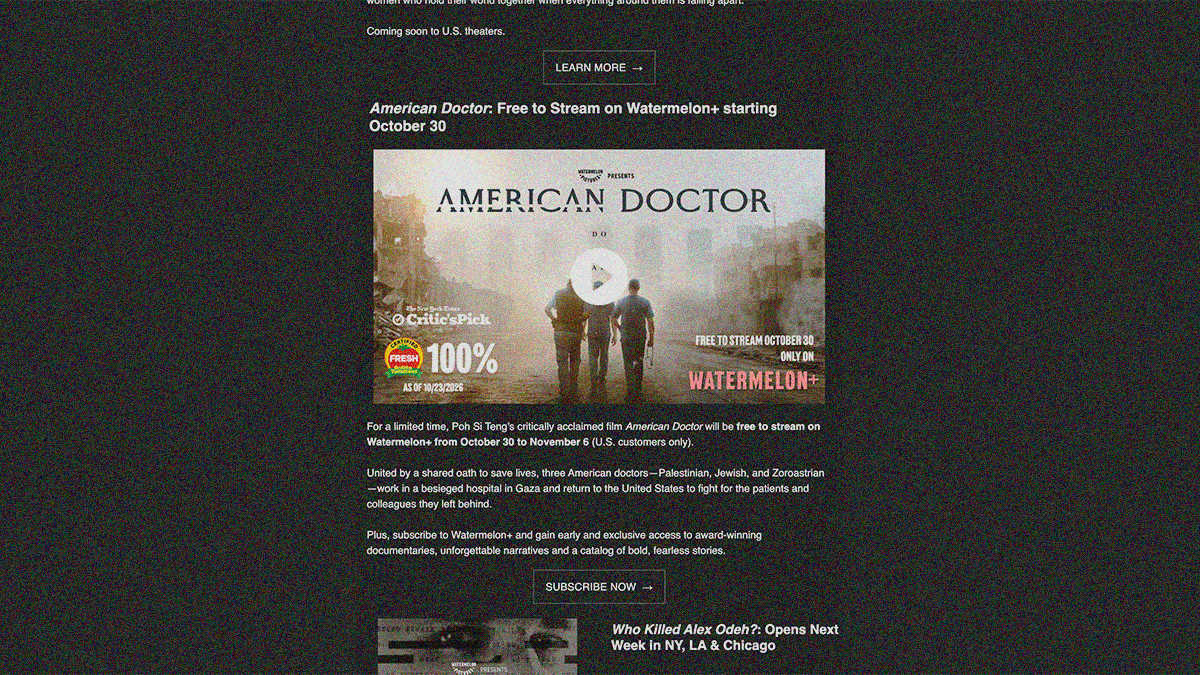 AMERICAN DOCTOR trailer with text - Free to Stream on Watermelon+ from October 30 to November 6 (US only)