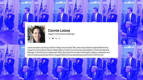 TechCrunch is being gay