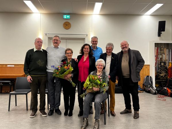 Jubilarissen Jan Leendert Both en Gerrit Spit gehuldigd