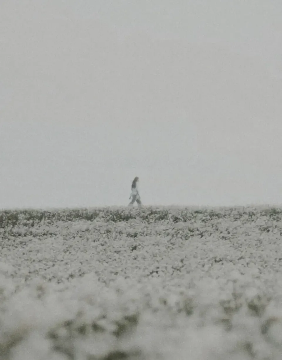 A women walking in a field | Teachings from Khawaja Shamsuddin Azeemi (RA) in Sufism.