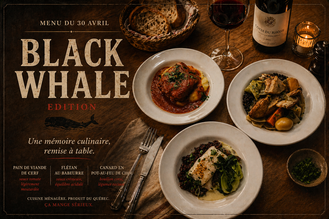 Menu 30 avril