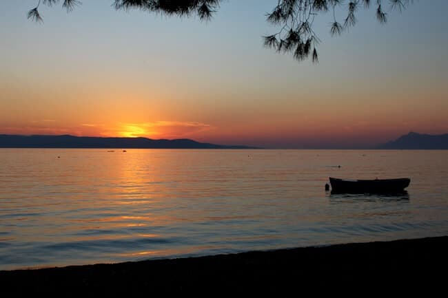 A Peaceful End to the Day in Makarska A Peaceful End to the Day in Makarska