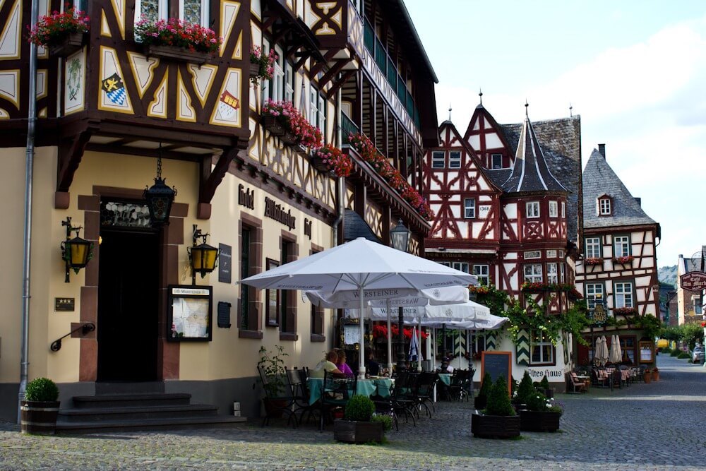 Bacharach on the Rhine in Germany
