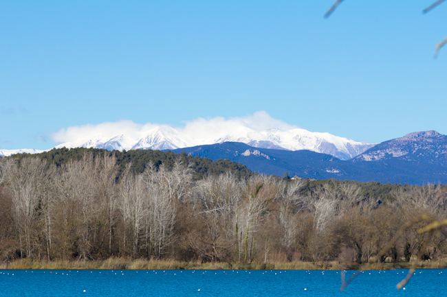The Pyranees from Lake Banyoles