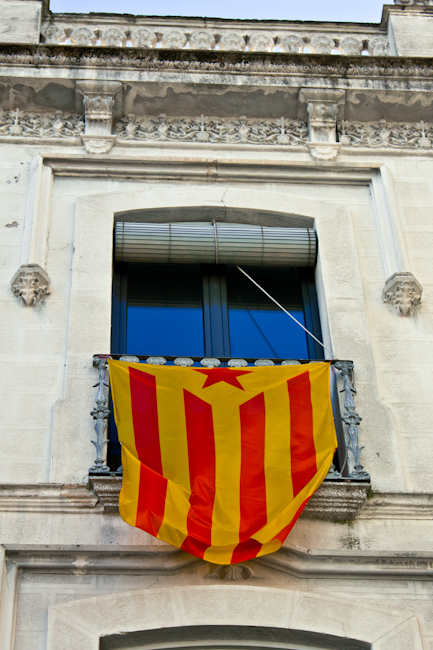 Catalan Flag in Banyoles Spain