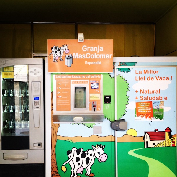 Milk Vending Machine in Banyoles