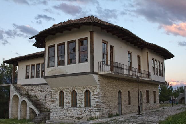 Ottoman Style Buiding in Berat Castle