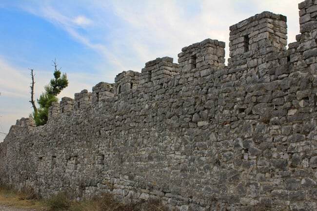 Berat Castle Walls in Albania