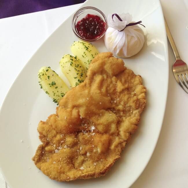 Wiener Schnitzel at Sarah Wiener's Hamburger Bahnhof