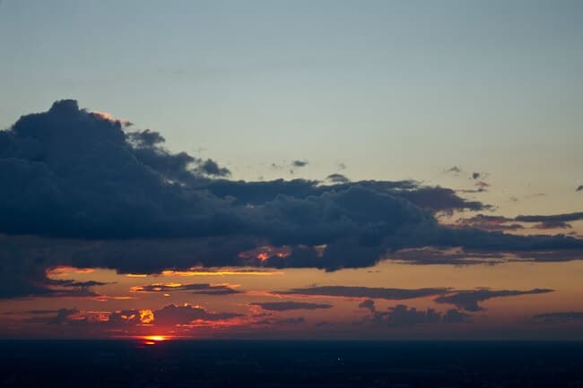 Sunset from the Berlin TV Tower