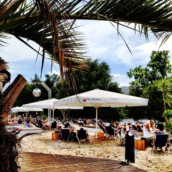 Beach Bar Near Ostbahnhof in Berlin