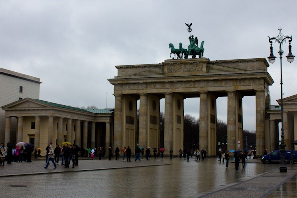 Brandenburg Gate in former East Berlin