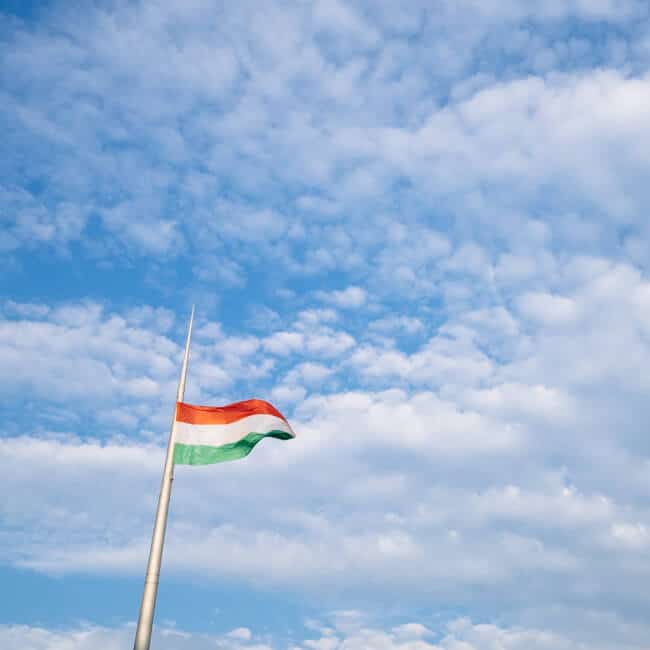 Hungarian Flag at Kossuth Square