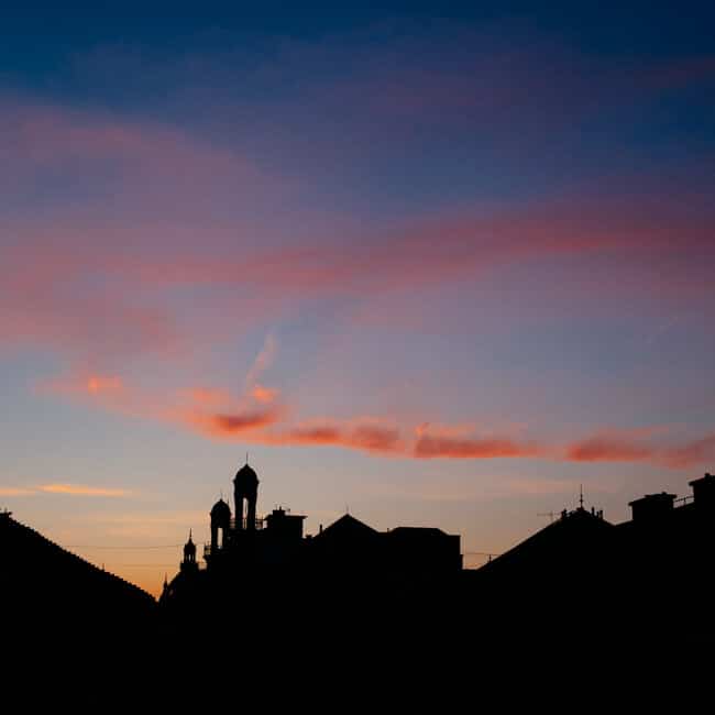 Sunset from Rumbach Utca