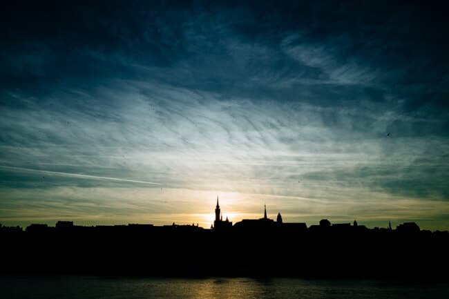 Budapest's Skyline at Sunset