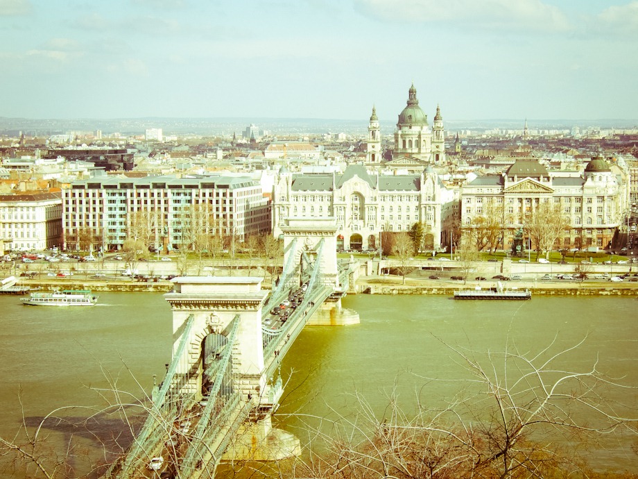 Budapest Chain Bridge and Basilica