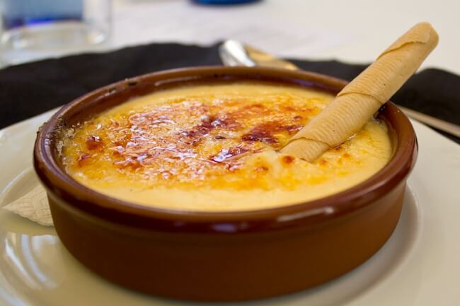 Crema Catalana in Costa Brava