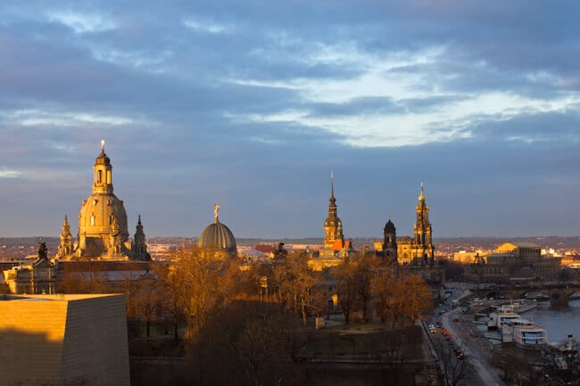 View of Dresden from the Hotel Am Terrassenufer