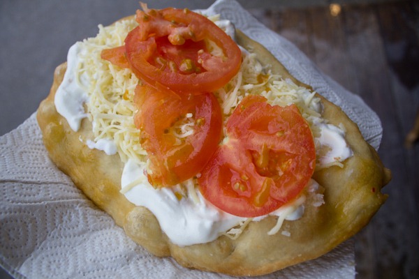 Vegetarian Hungarian Langos