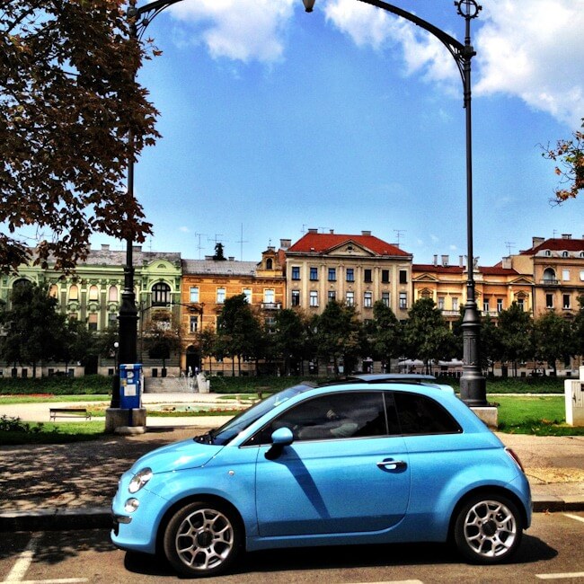 Fiat in Trg Kralja Tomislava Zagreb