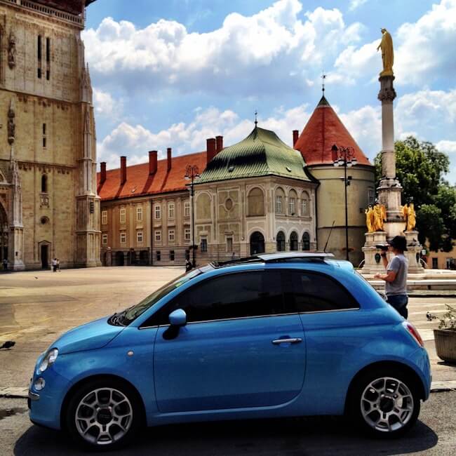 Fiat 500 in Zagreb Croatia