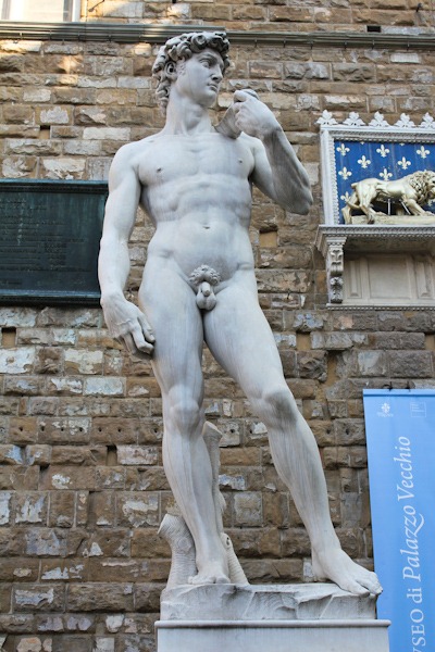 Michelangelo's David Piazza della Signoria