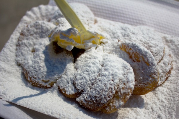 Dutch poffertjes - messy but yummy