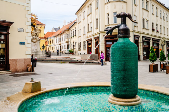 Soda water being made in Gyor