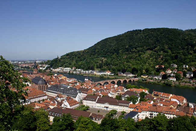 Heidelberg Altstadt and River Neckar