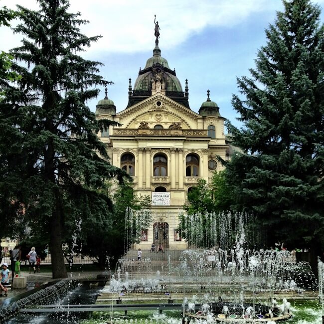 Musical Fountain in Kosice, Slovakia