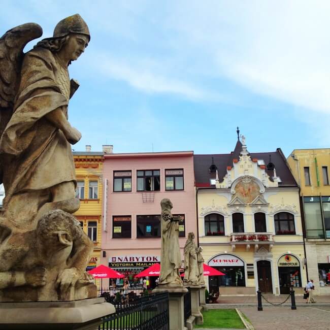Architecture on the Main Street of Kosice