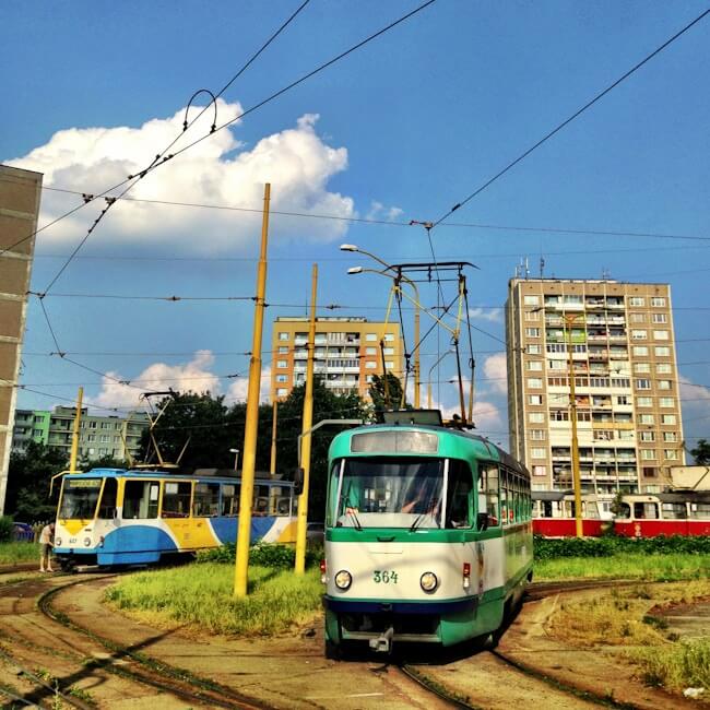 Trams in Kosice, Slovakia